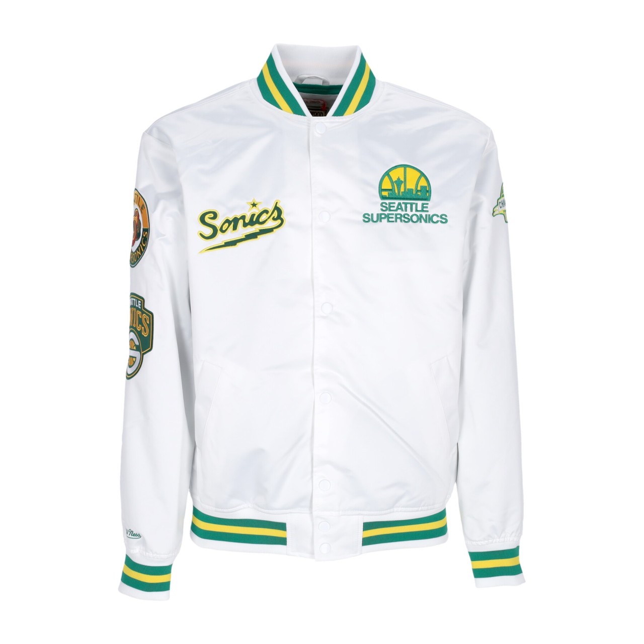 MITCHELL & NESS NBA HOMETOWN LW SATIN JACKET HARDWOOD CLASSICS SEASUP OJBF4986-SSUYYPPPWHIT