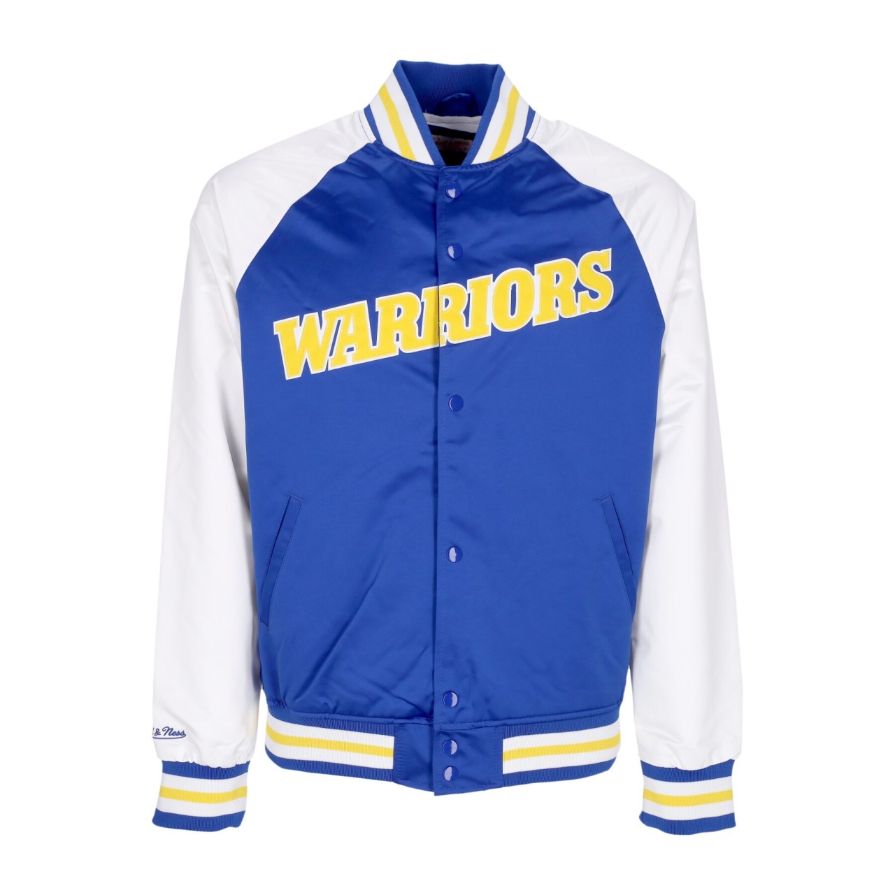 MITCHELL & NESS NBA PRIMETIME LW SATIN JACKET HARDWOOD CLASSICS GOLWAR OJBF4992-GSWYYPPPROYA