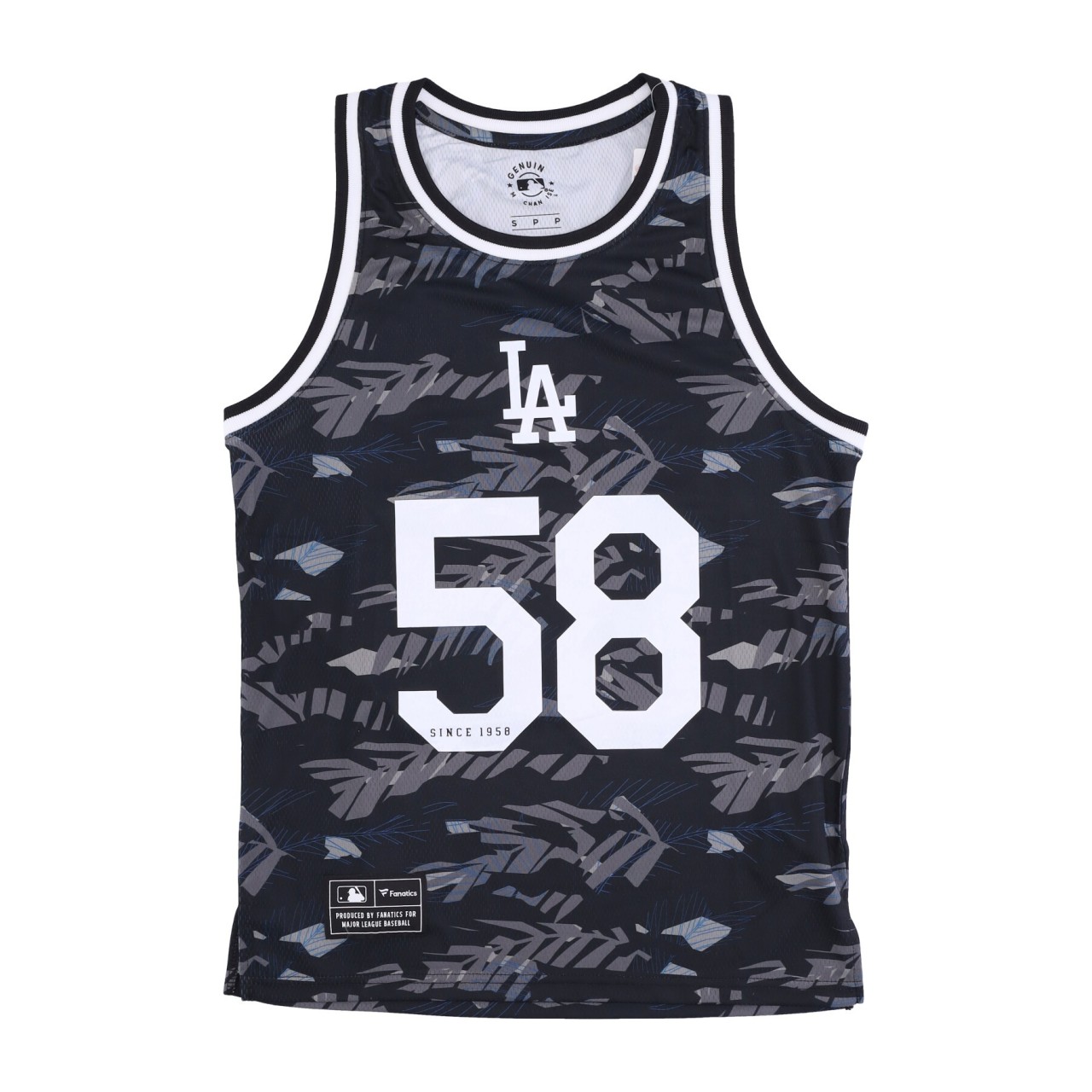 FANATICS BRANDED MLB SUMMER BEACH VEST LOSDOD 3237M-BLK-SUB-LAD