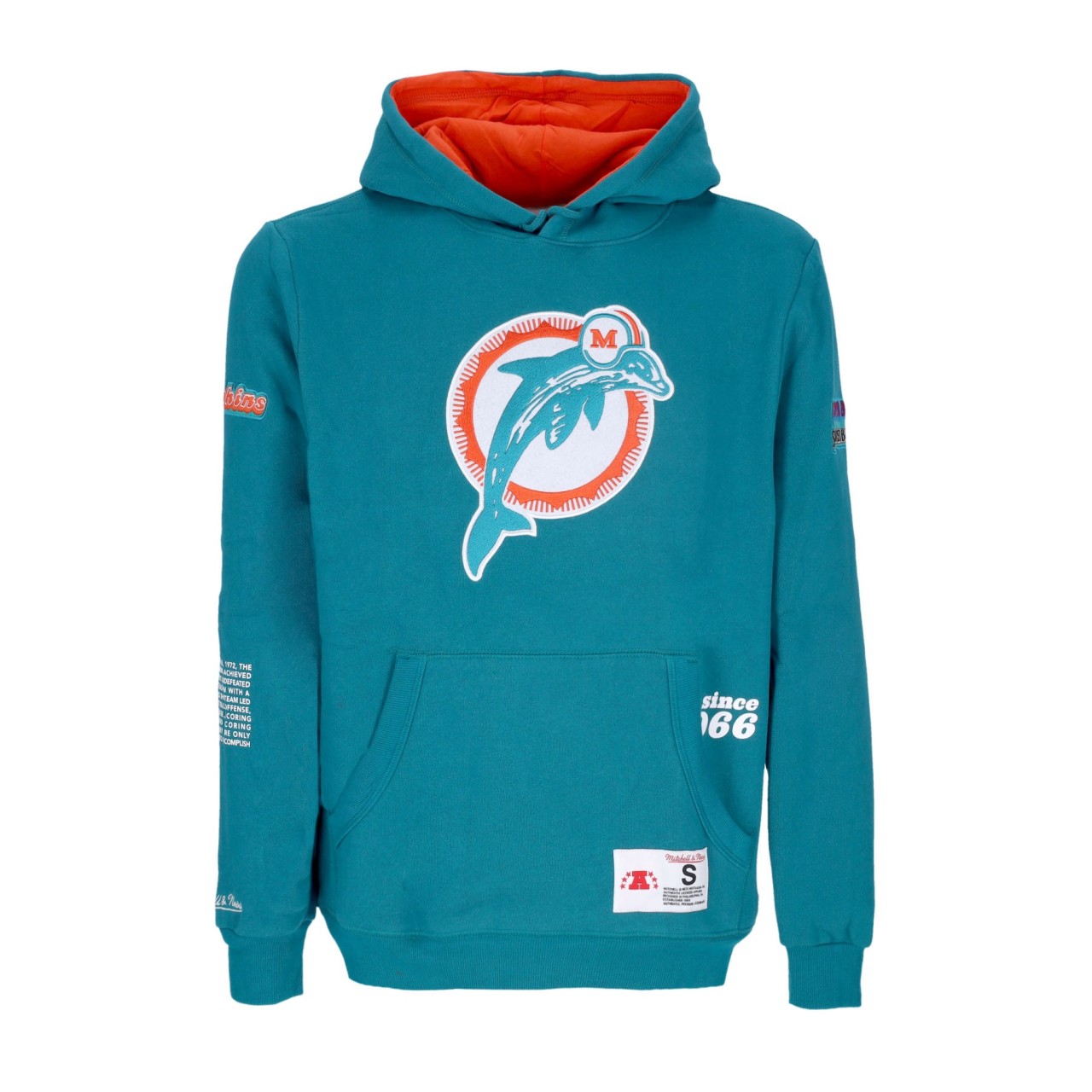 MITCHELL & NESS NFL TEAM ORIGINS FLEECE HOODIE MIADOL FPHD4849-MDOYYPPPDLBL