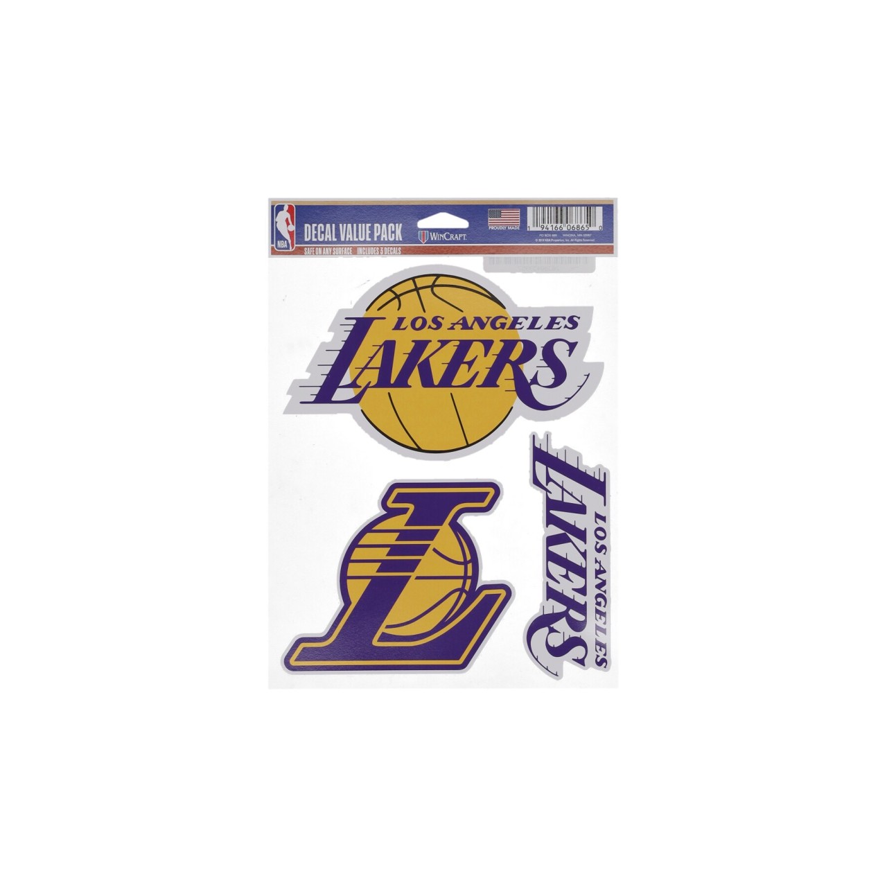 WINCRAFT NBA 5.5 x 7.75” FAN PACK DECALS LOSLAK 06865319