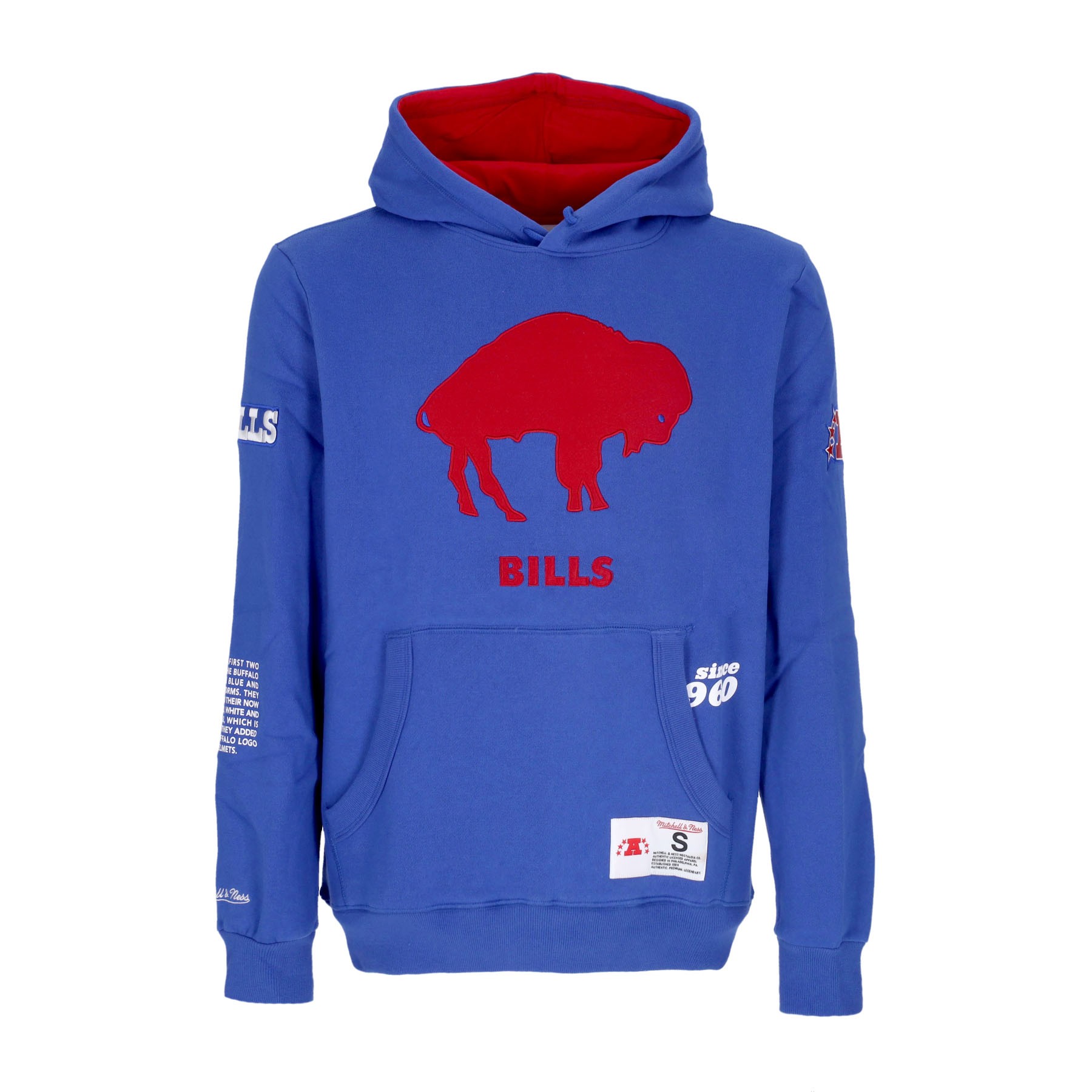 NFL TEAM ORIGINS FLEECE HOODIE BUFBIL, Hooded