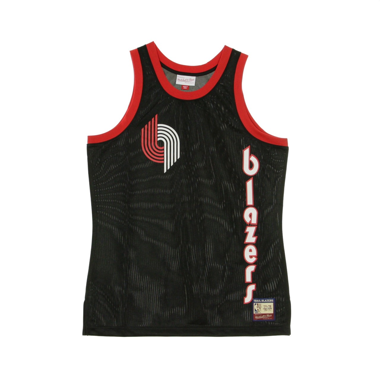 MITCHELL & NESS NBA TEAM HERITAGE TANK 1971-77 PORBLA TTNKCP18176-PTBBLCK71