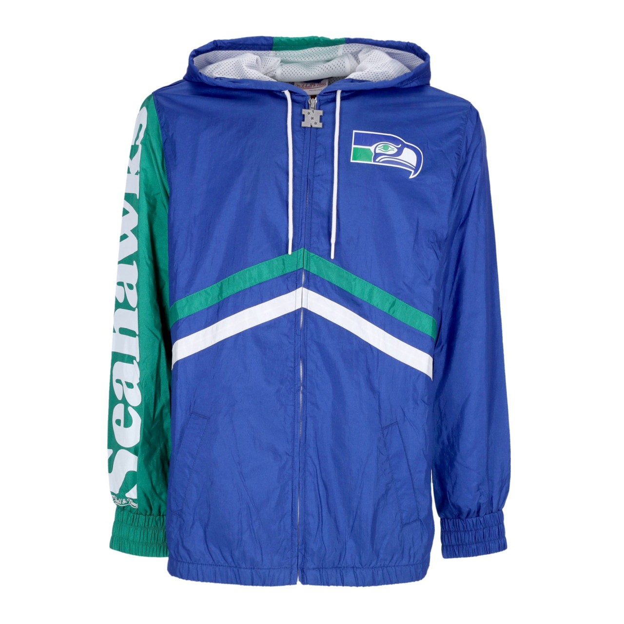 MITCHELL & NESS NFL UNDENIABLE FULL ZIP WINDBREAKER SEASEA OJZP3409-SSEYYPPPROYA