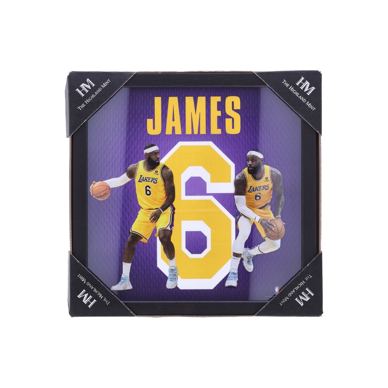 THE HIGHLAND MINT NBA NO 6 LEBRON JAMES IMPACT JERSEY FRAME LOSLAK PHOTO16268K