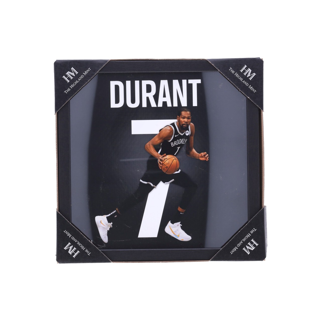 THE HIGHLAND MINT NBA NO 7 KEVIN DURANT IMPACT JERSEY FRAME BRONET PHOTO15083K