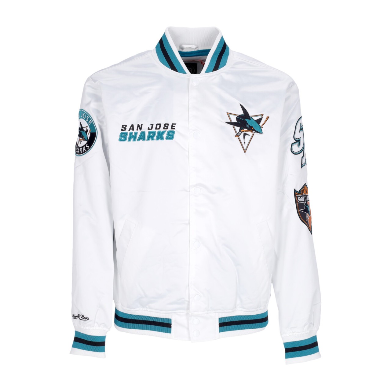 MITCHELL & NESS NHL HOMETOWN LW SATIN JACKET SAJSHA OJBF4986-SJSYYPPPWHIT