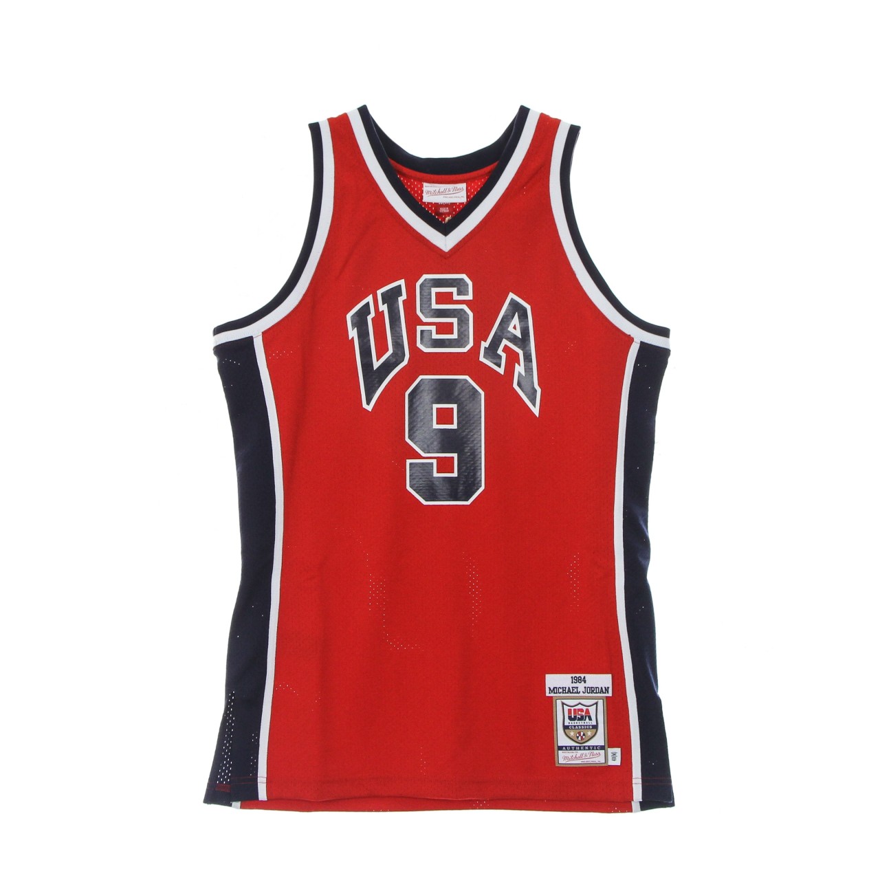 MITCHELL & NESS NBA AUTHENTIC JERSEY HARDWOOD CLASSICS NO 9 MICHAEL JORDAN 1984 TEAM USA AJY4AC19080-USASCAR8
