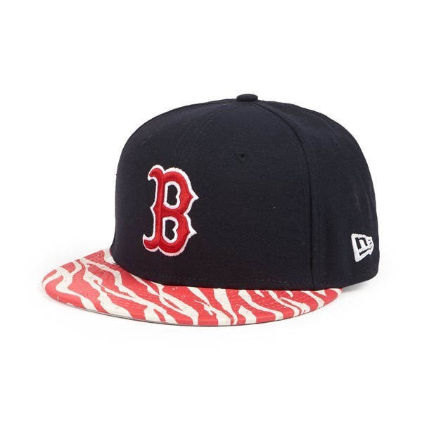 NEW ERA NEW ERA CAP STRAPBACK MLB &quot;BOSTON RED SOX&quot; ANIMAL VISOR Navy/Red 16318