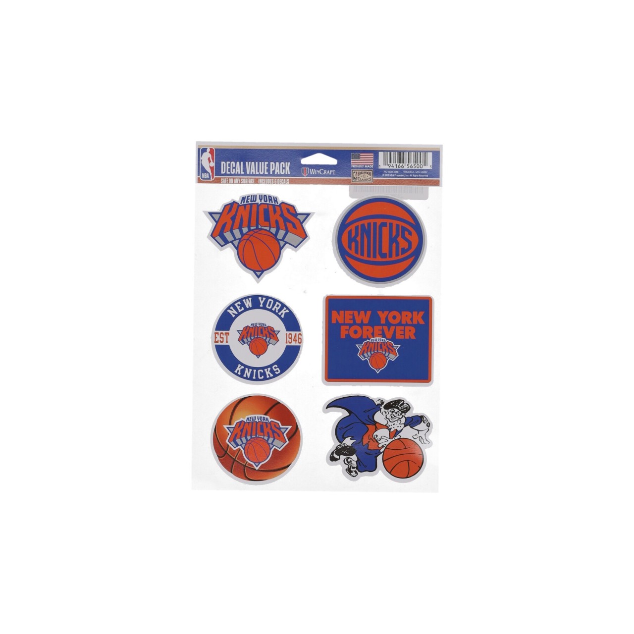 WINCRAFT NBA 5.5 x 7.75” FAN PACK DECALS NEYKNI 56500322