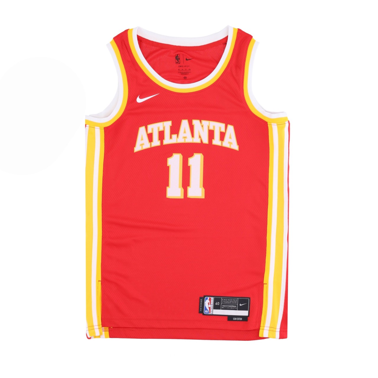 NIKE NBA NBA ICON 22 DRI-FIT SWINGMAN JERSEY NO 11 TRAE YOUNG ATLHAW DN1995-657
