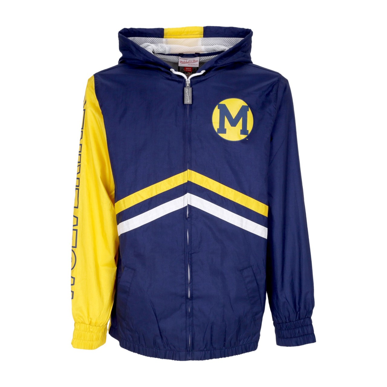 MITCHELL & NESS NCAA UNDENIABLE FULL ZIP WINDBREAKER MICWOL OJZP3409-UMIYYPPPNAVY