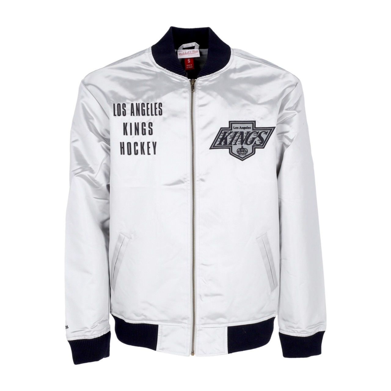 MITCHELL & NESS NHL TEAM OG 2.0 LIGHTWEIGHT SATIN JACKET VINTAGE LOGO LOSKIN OJZP7094-LAKYYPPPSILV