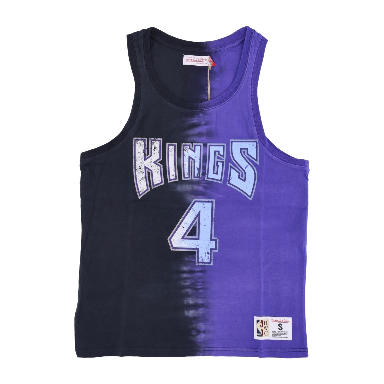 MITCHELL & NESS NBA VERTICAL TIE DYE TANK HARDWOOD CLASSICS NO 4 CHRIS WEBBER SACKIN TTNK3206-SKIYYCWEBKPR