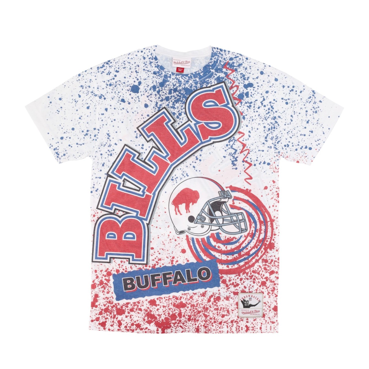 MITCHELL & NESS NFL TEAM BURST SUBLIMATED TEE BUFBIL TCRW5942-BBIYYPPPWHIT