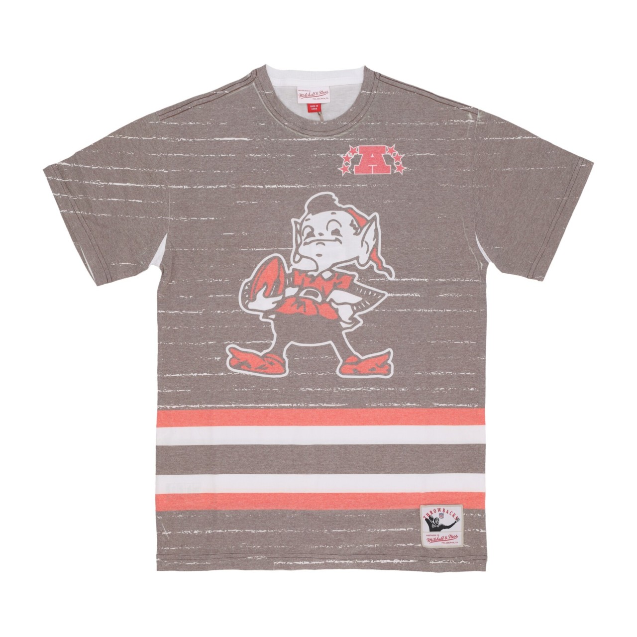 MITCHELL & NESS NFL JUMBOTRON 3.0 SUBLIMATED TEE CLEBRO TCRW5119-CBRYYPPPMTWH