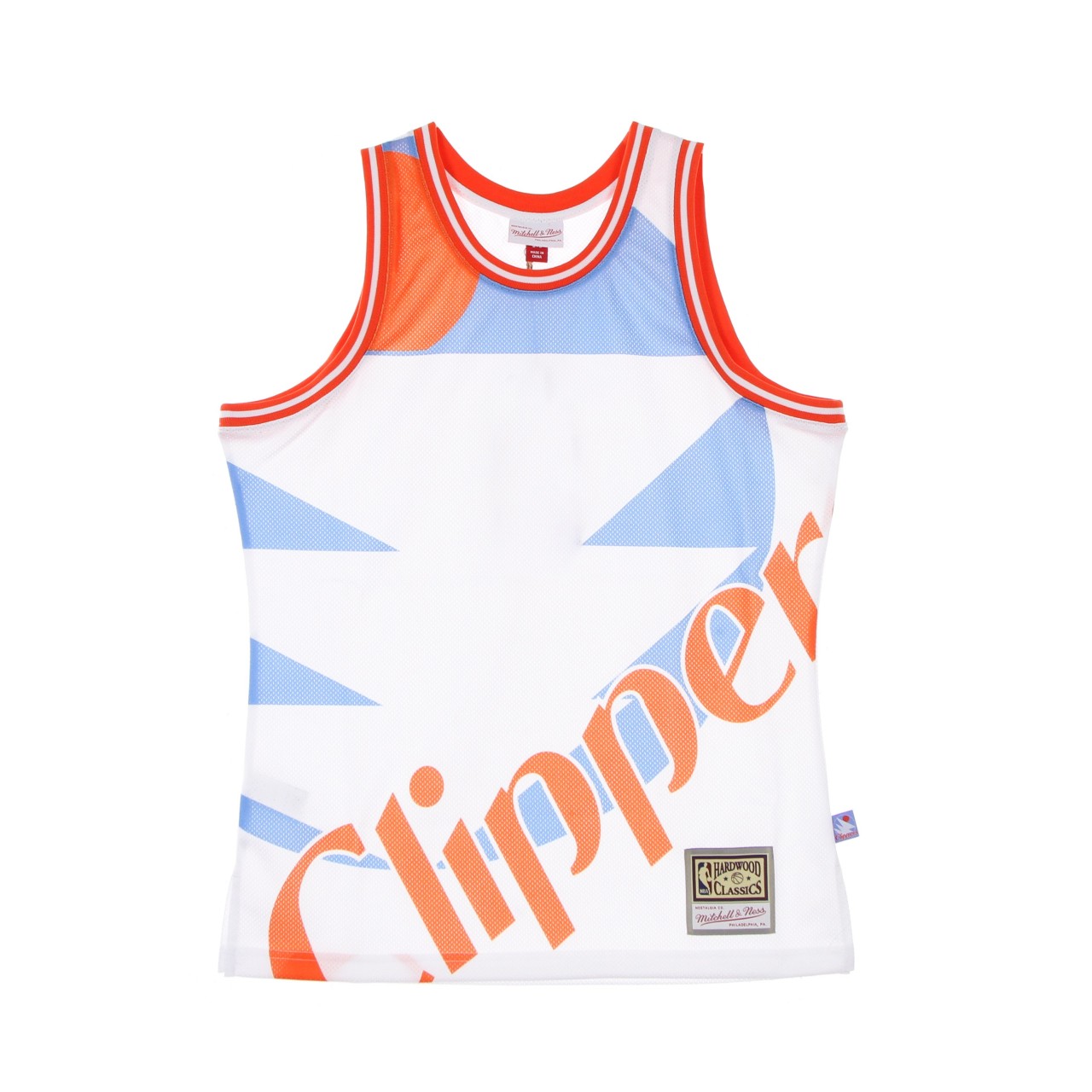 MITCHELL & NESS NBA BIG FACE BLOWN OUT FASHION JERSEY HARDWOOD CLASSICS SADCLI MSTKBW19146-SCLWHIT