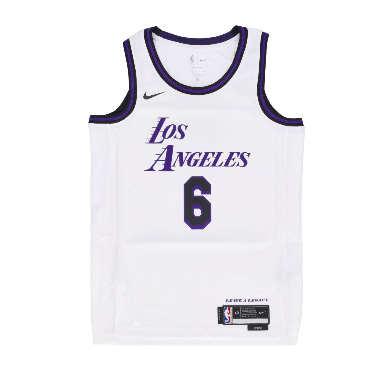 NIKE NBA NBA CITY EDITION 22 DRI-FIT SWINGMAN JERSEY NO 6 LEBRON JAMES LOSLAK DO9597-101:262