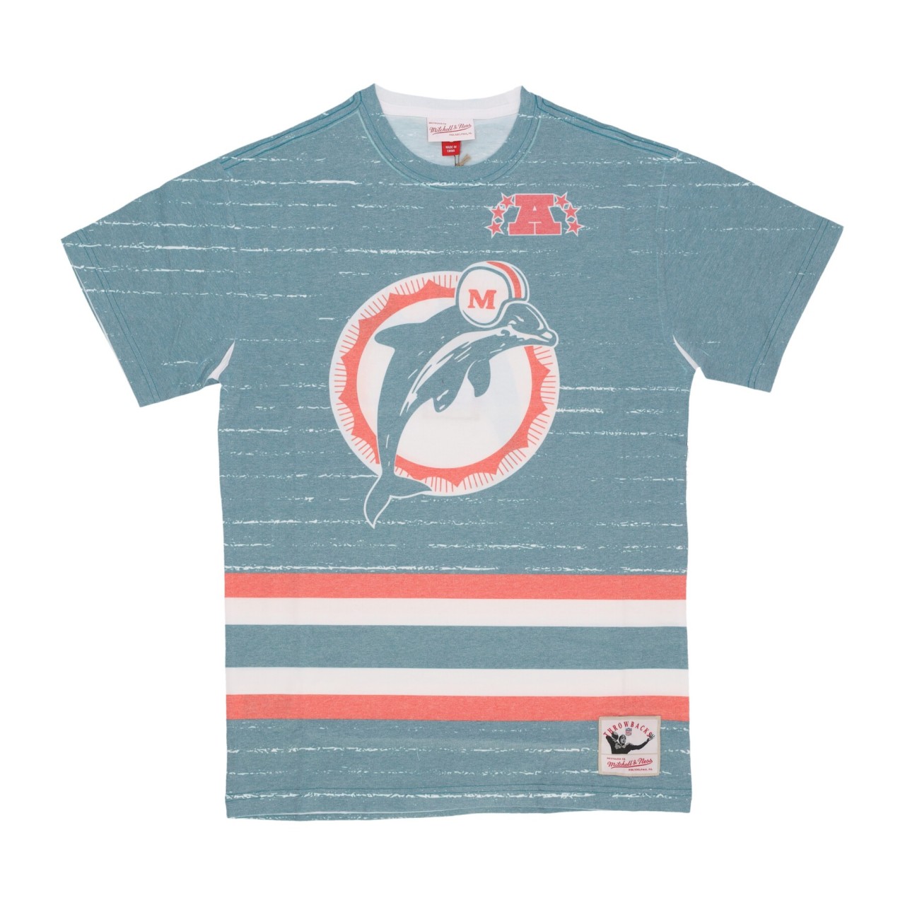 MITCHELL & NESS NFL JUMBOTRON 3.0 SUBLIMATED TEE MIADOL TCRW5119-MDOYYPPPMTWH