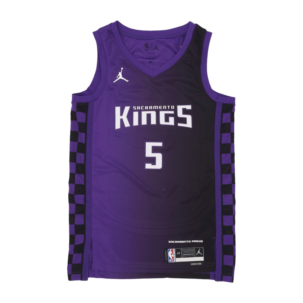 JORDAN NBA NBA STATEMENT EDITION 23 DRI-FIT SWINGMAN JERSEY NO 5 DEAARON FOX SACKIN DX8656-504