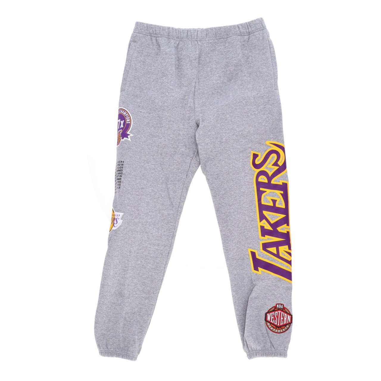 MITCHELL & NESS NBA TEAM ORIGINS FLEECE PANT HARDWOOD CLASSICS LOSLAK PSWP4850-LALYYPPPGYHT