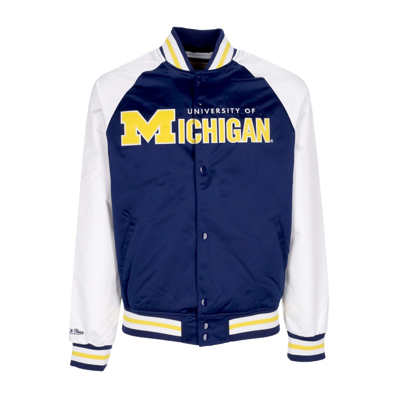 MITCHELL & NESS NCAA PRIMETIME LW SATIN JACKET MICWOL OJBF4992-UMIYYPPPNAVY