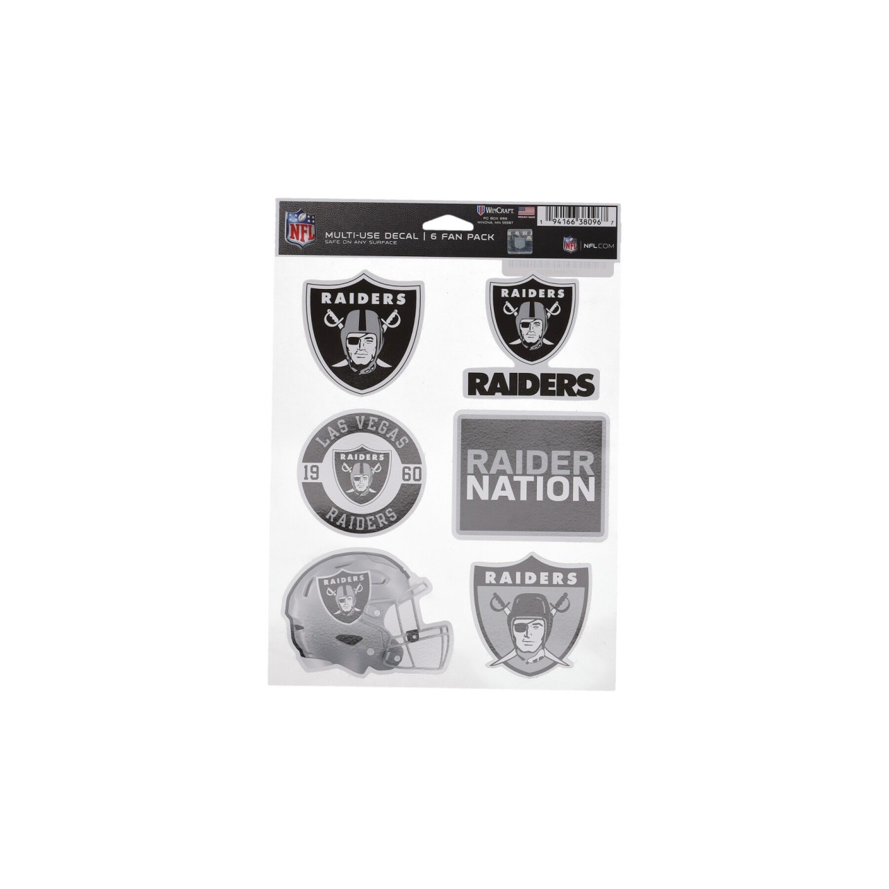 WINCRAFT NFL 5.5 x 7.75” FAN PACK DECALS LAVRAI 38096321