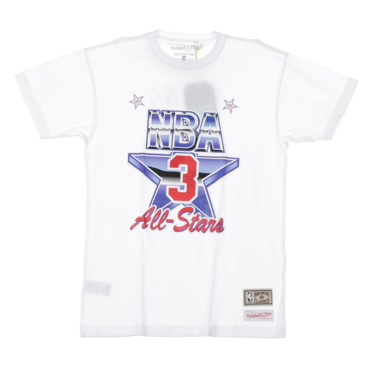 MITCHELL & NESS NBA NAME &amp; NUMBER TEE NO.3 PATRICK EWING ALL STAR EST 1991 BNN3SC18153-ASEWHIT91PEW