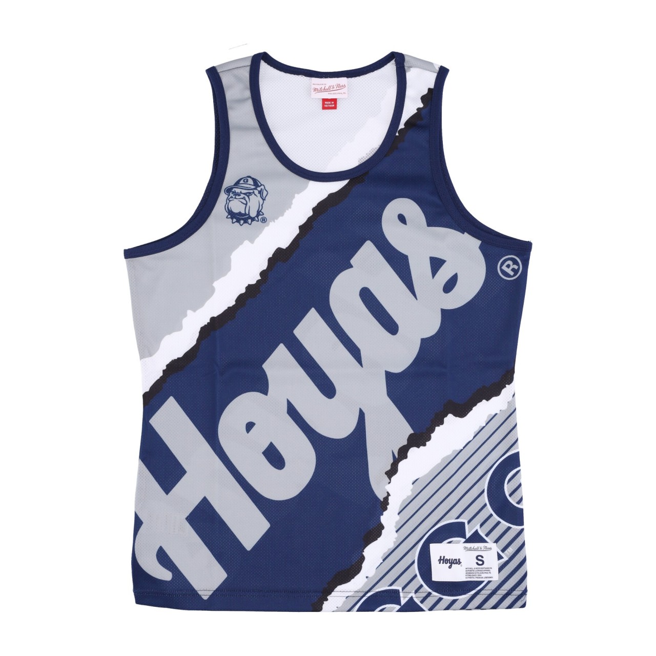 MITCHELL & NESS NCAA JUMBOTRON 2.0 MESH TANK GEOHOY TMTK1232-GTWYYPPPNYGY