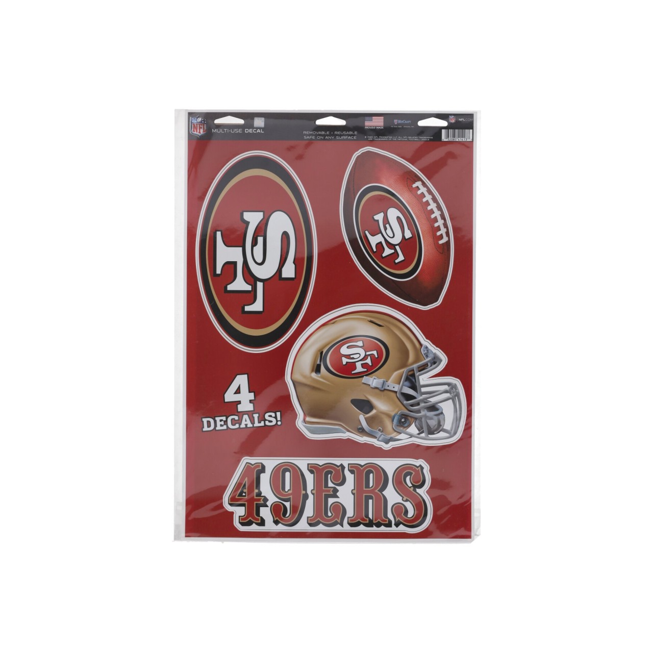 WINCRAFT NFL 11 x 17” MULTI-USE DECAL SHEET SAF49E 41413020