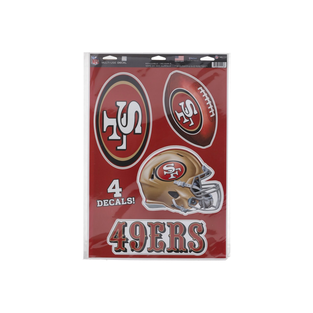 WINCRAFT NFL 11 x 17” MULTI-USE DECAL SHEET SAF49E 41413020