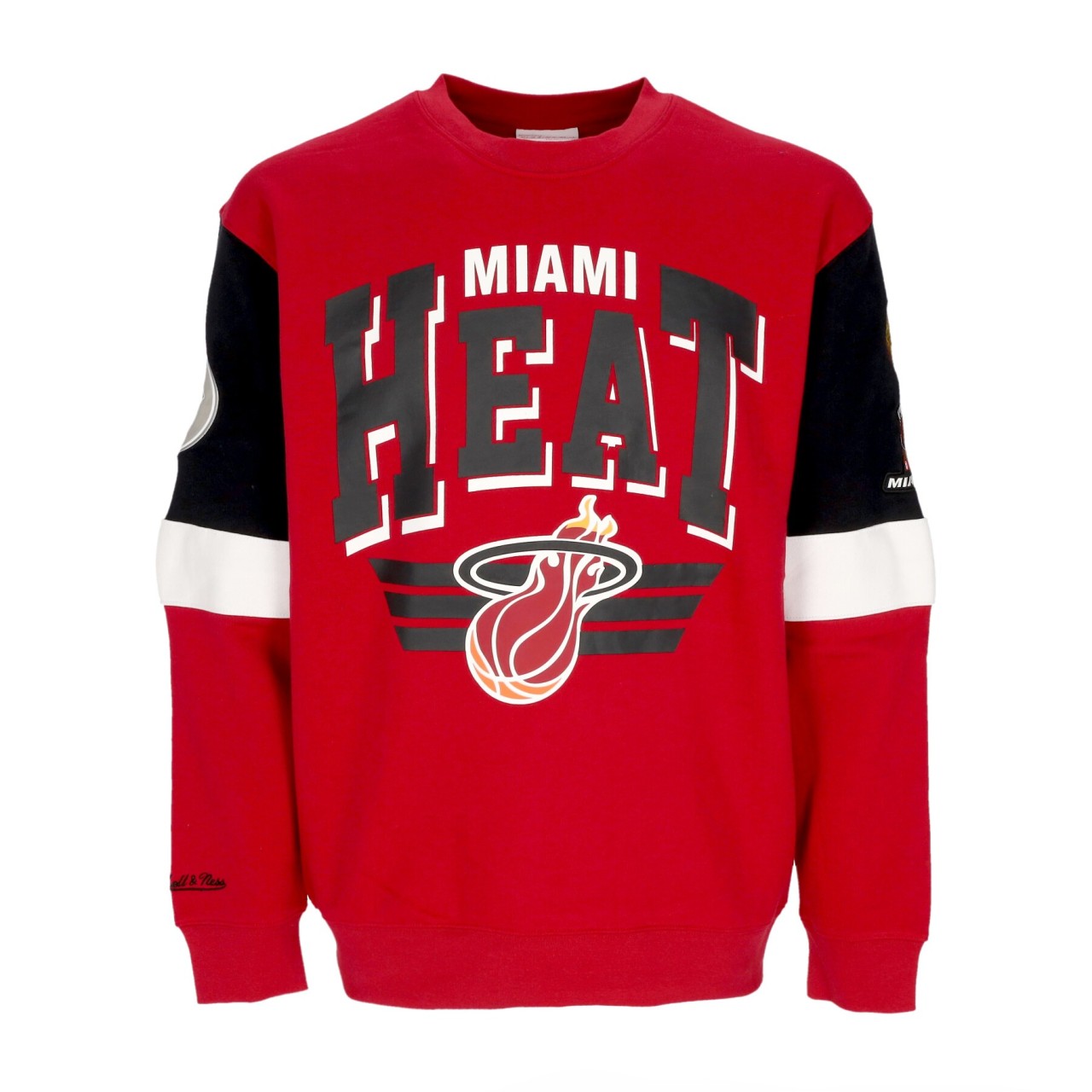 MITCHELL & NESS NBA ALL OVER CREW 3.0 MIAHEA FCPO5512-MHEYYPPPSCAR