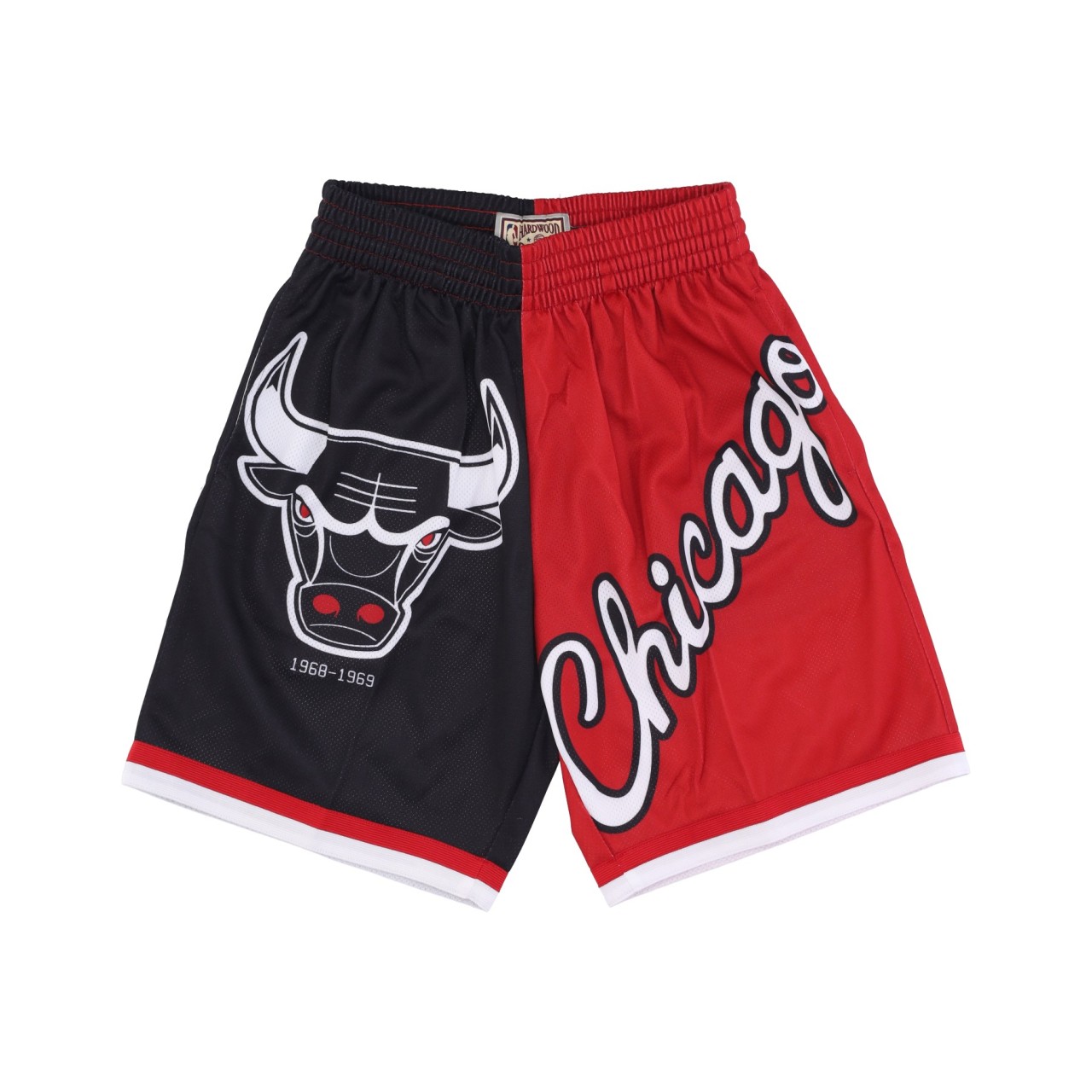 MITCHELL & NESS NBA BIG FACE FASHION SHORTS 5.0 HARDWOOD CLASSICS CHIBUL PSHR4351-CBUYYPPPBLCK