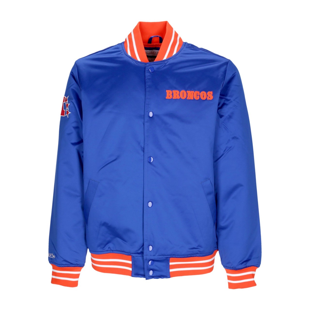 MITCHELL & NESS NFL HEAVYWEIGHT SATIN JACKET DENBRO OJBF3413-DBRYYPPPROYA