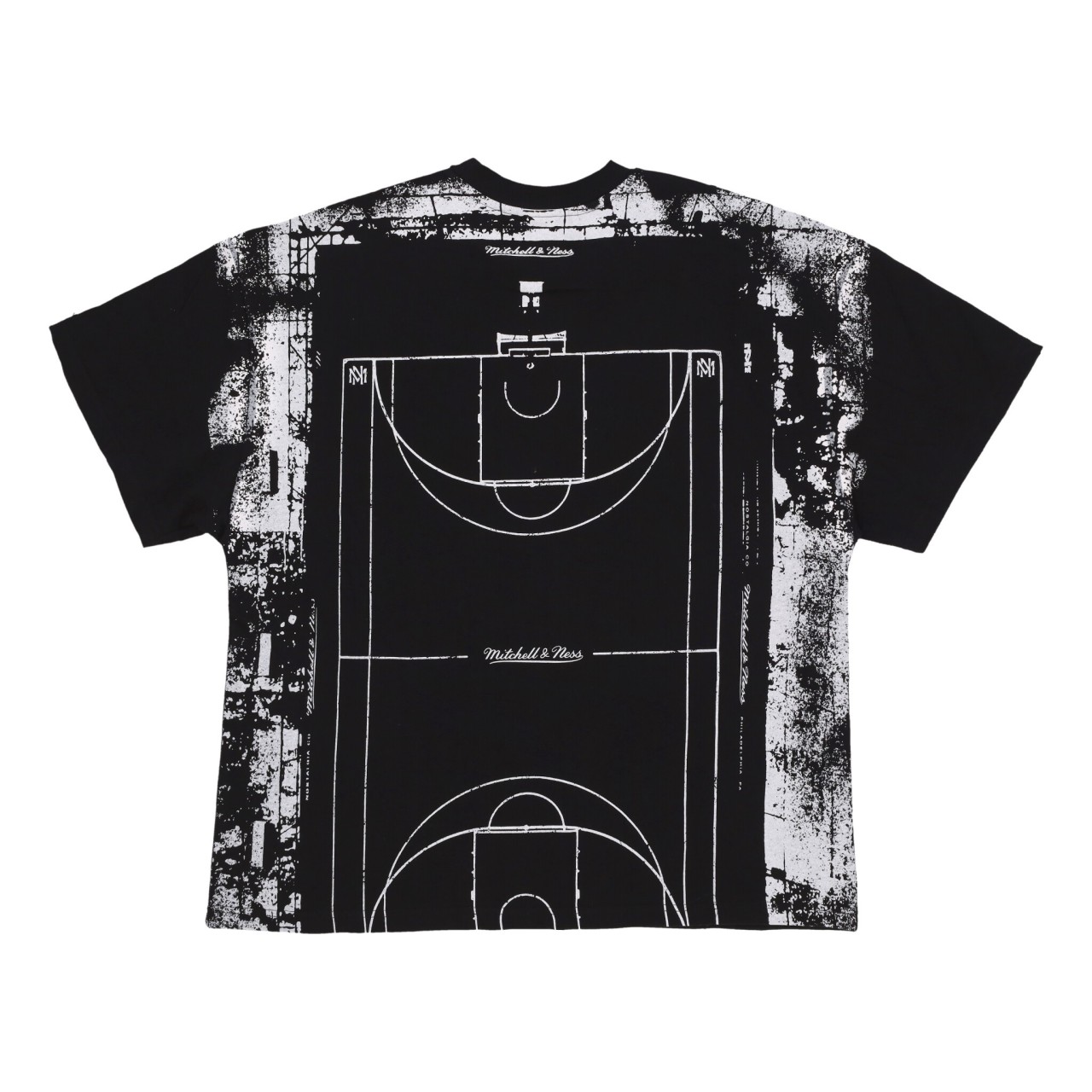 MITCHELL & NESS ARENA PREMIUM BASKETBALL TEE TCRW7353-NBAYYPPPBLCK