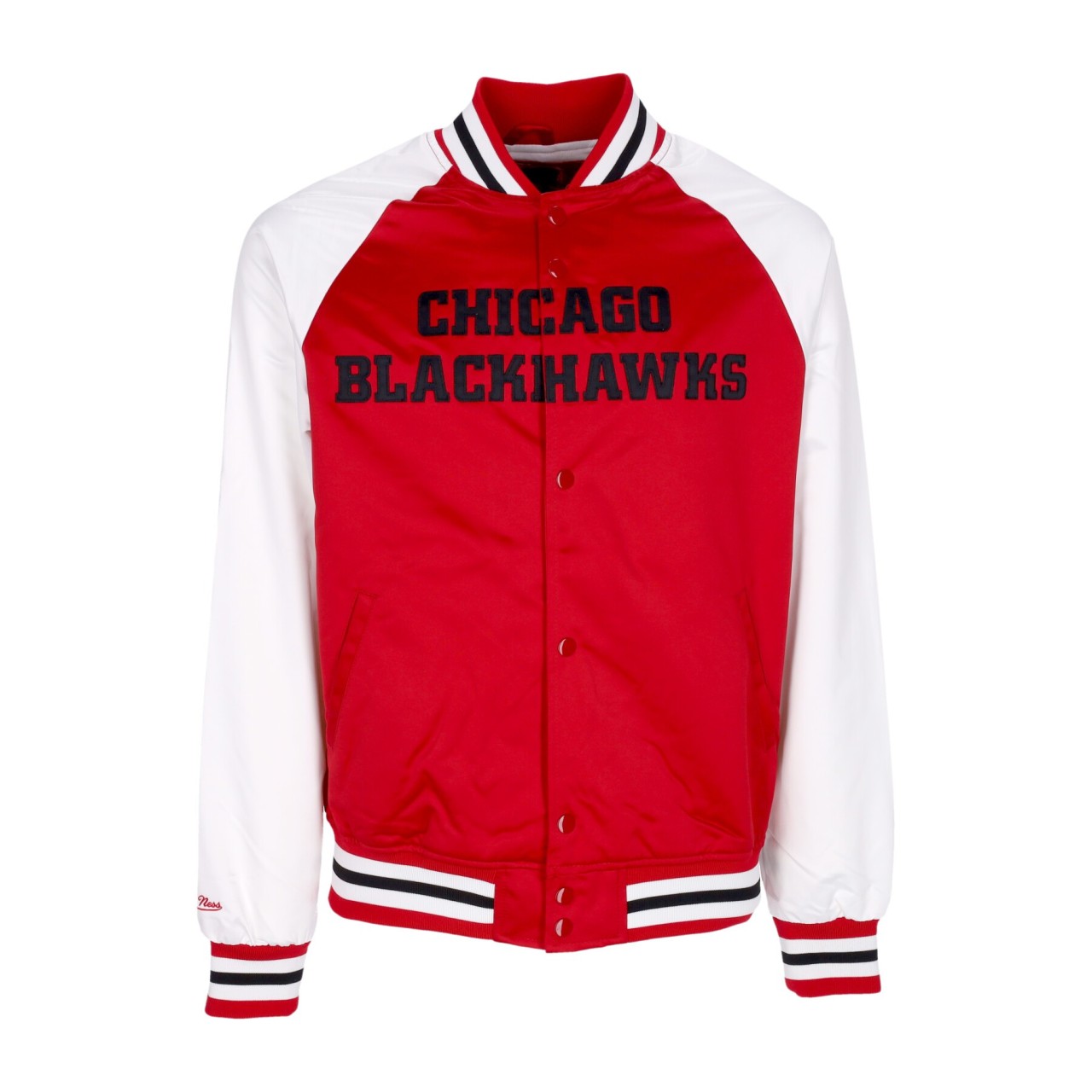 MITCHELL & NESS NHL PRIMETIME LW SATIN JACKET CHIBLA OJBF4992-CBHYYPPPSCAR