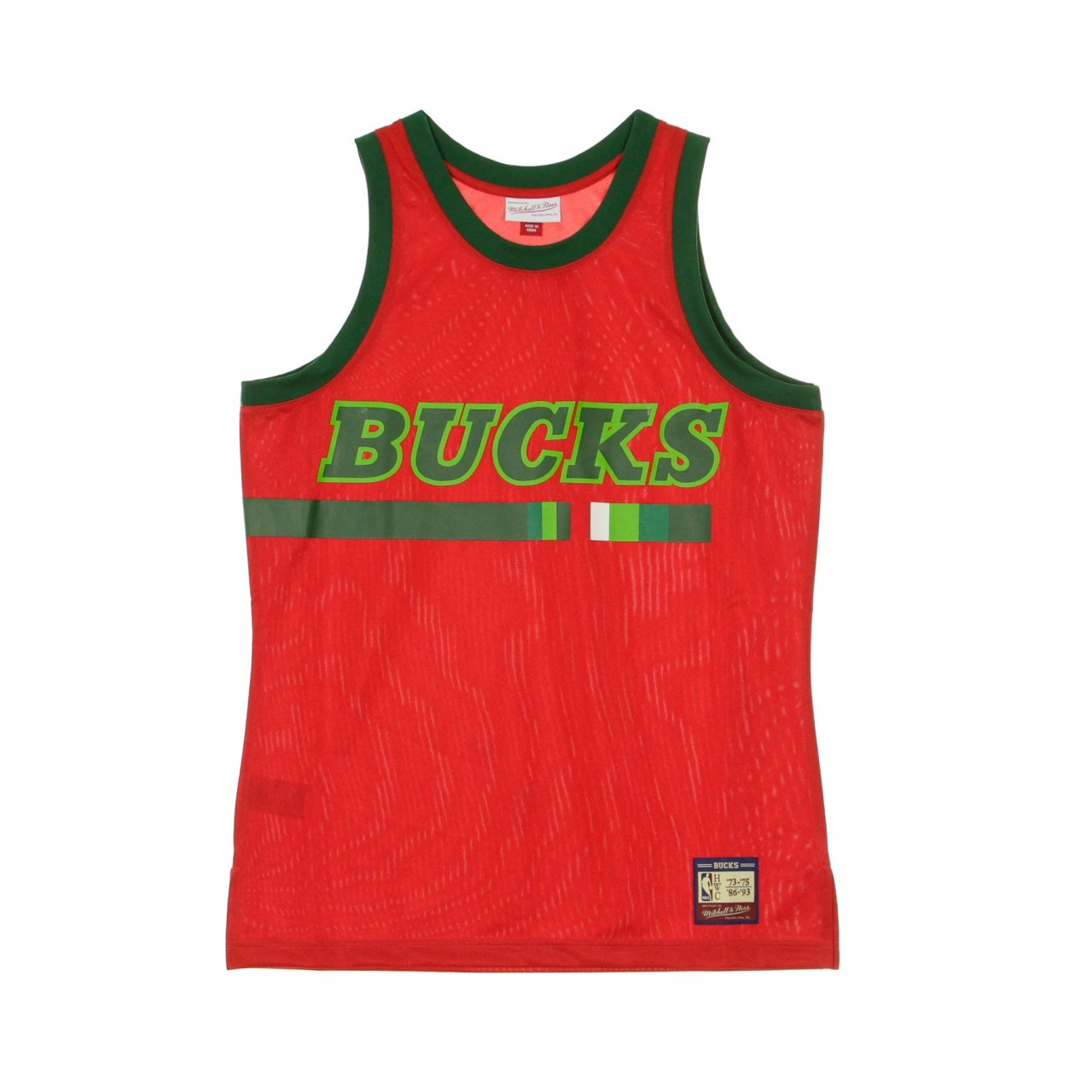 MITCHELL & NESS NBA TEAM HERITAGE TANK 1973-86 MILBUC TTNKGS18506-MBUSCAR73