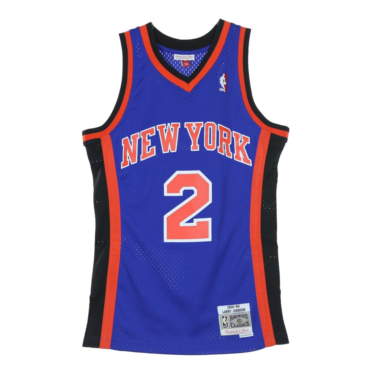 MITCHELL & NESS NBA SWINGMAN JERSEY LARRY JOHNSON NO.2 1998/99 NEYKNI ROAD SMJYCP18007-NYKROYA98LJO