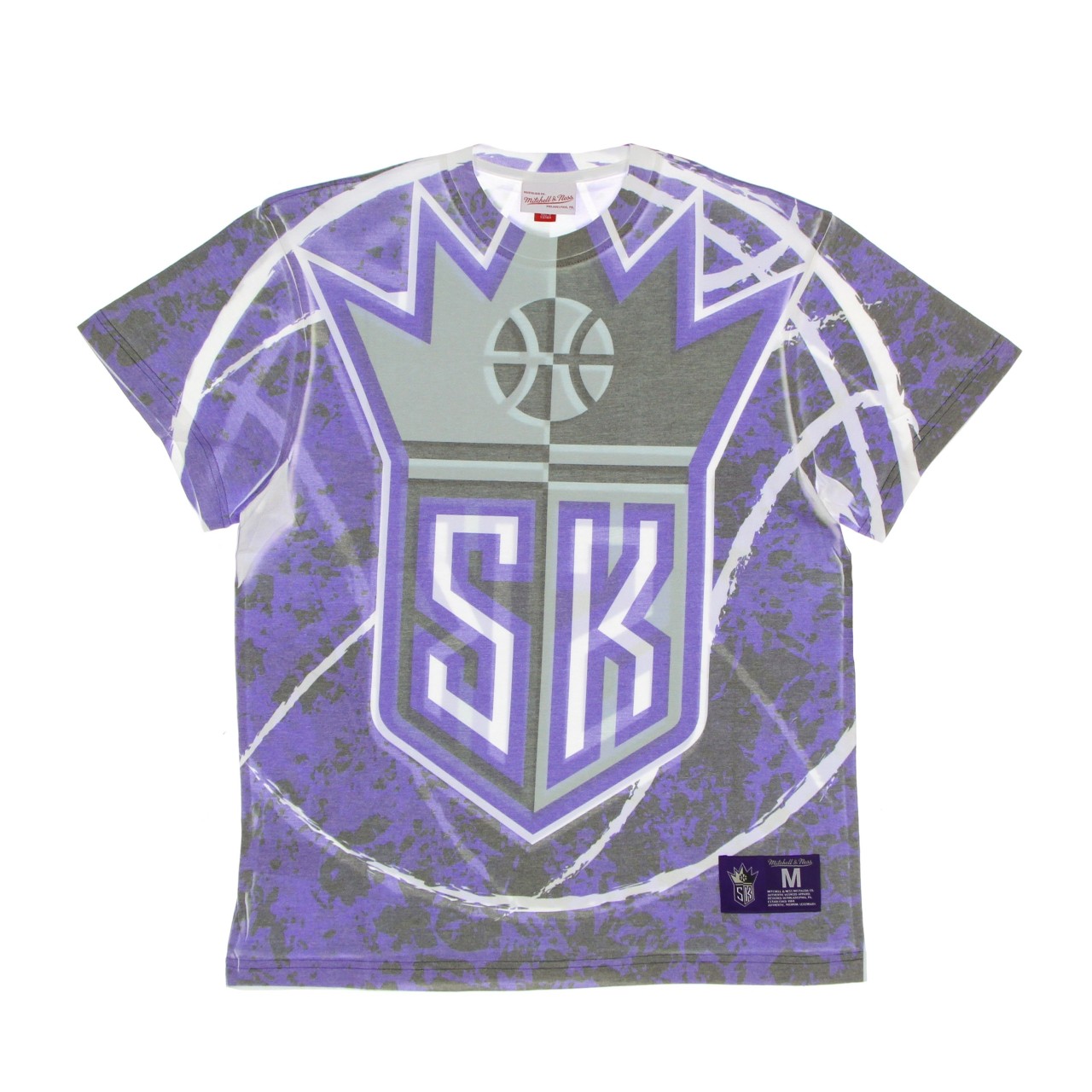 MITCHELL & NESS NBA JUMBOTRON TEE HARDWOOD CLASSICS SACKIN SSTEAJ19069-SKIPURP