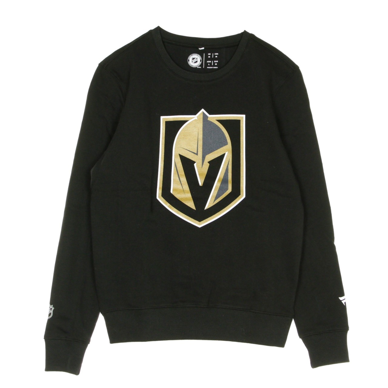 FANATICS BRANDED NHL ICONIC PRIMARY COLOUR LOGO GRAPHIC CREW SWEATSHIRT VEGKNI 1999MBLK1ADVGK