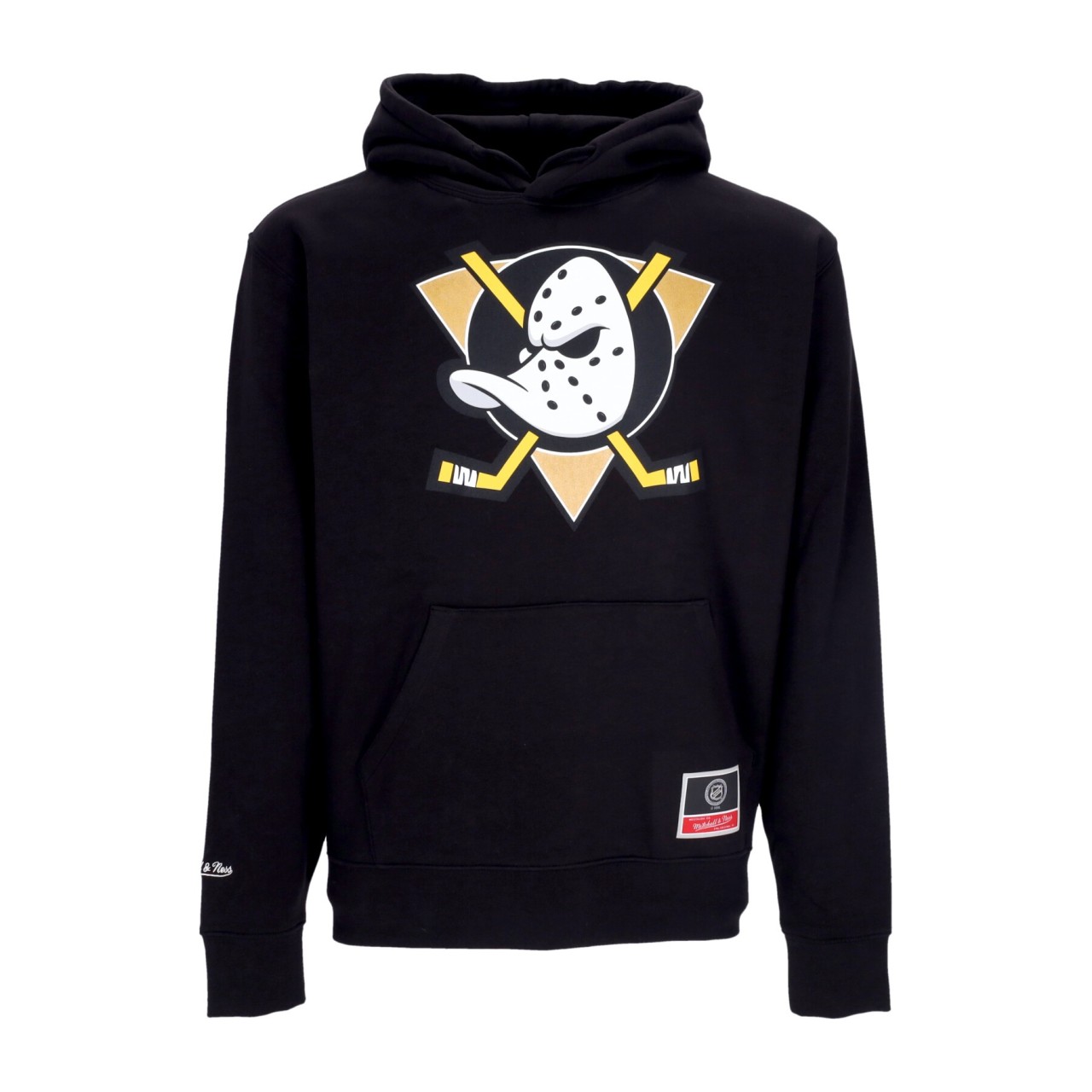 MITCHELL & NESS NHL TEAM LOGO HOODIE ANADUC HDSSINTL1179-ADUBLCK