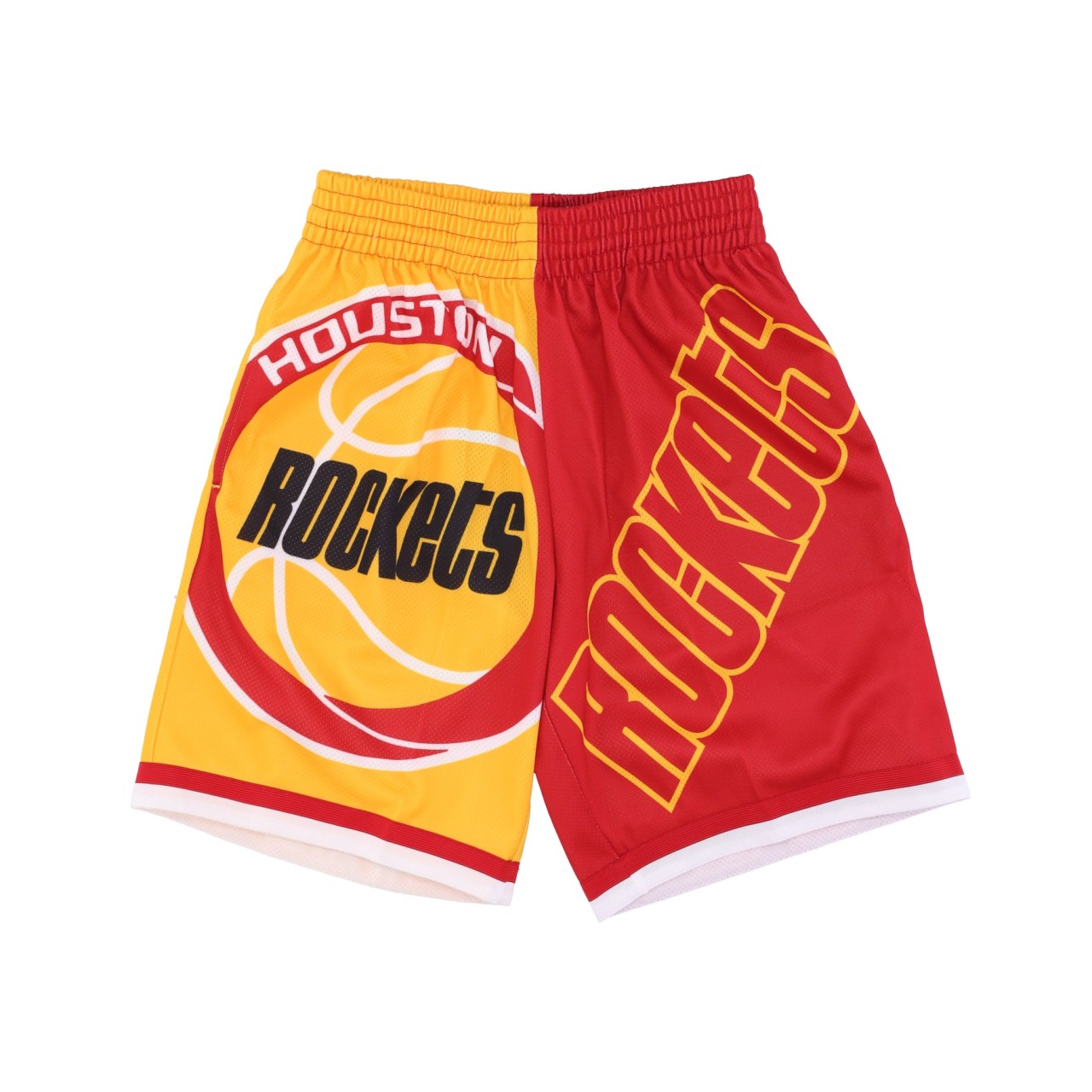 MITCHELL & NESS NBA BIG FACE FASHION SHORTS 5.0 HARDWOOD CLASSICS HOUROC PSHR4351-HROYYPPPYELL