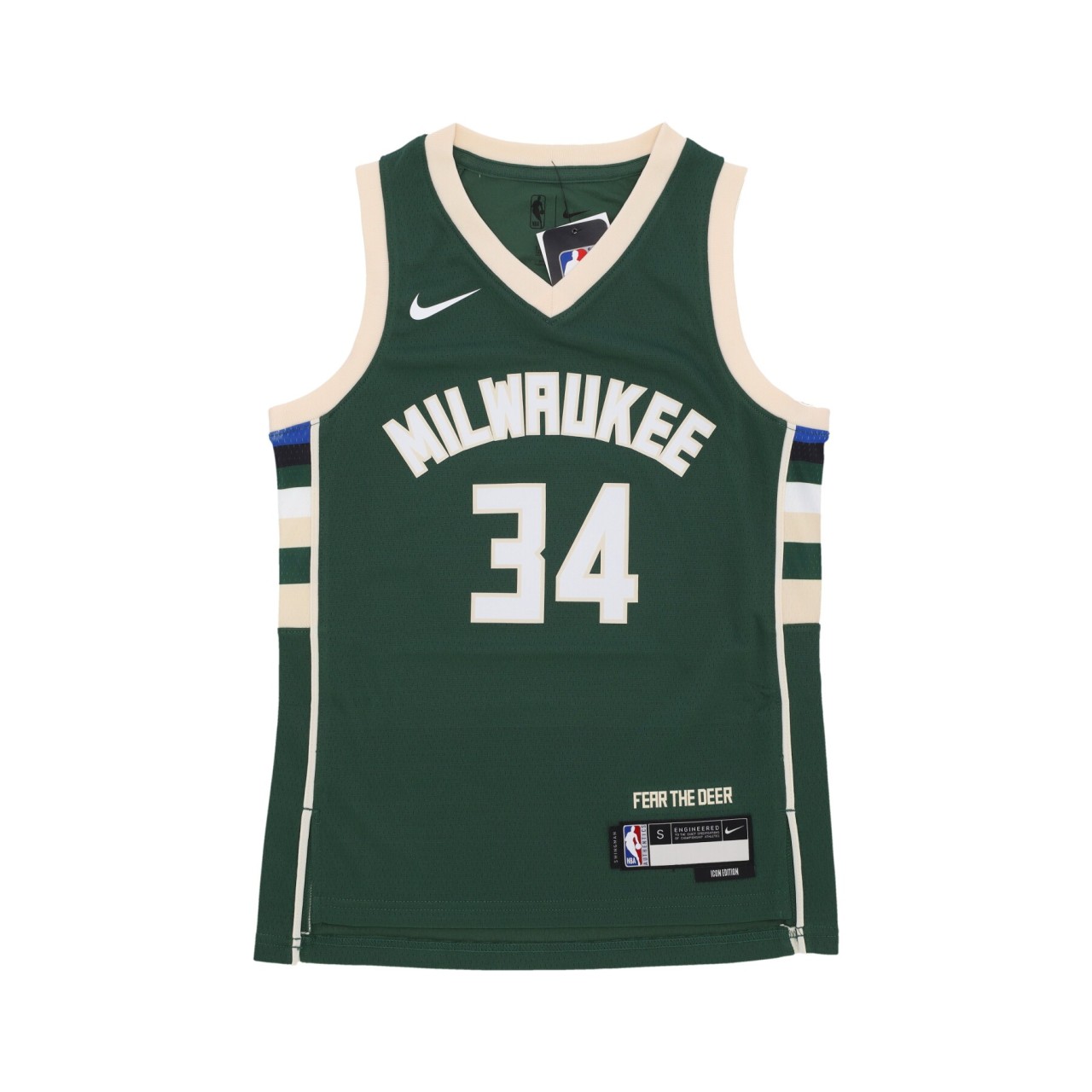 NIKE NBA NBA ICON EDITION SWINGMAN JERSEY NO 34 GIANNIS ANTETOKOUNMPO MILBUC EZ2B7BX2P00BCKGA