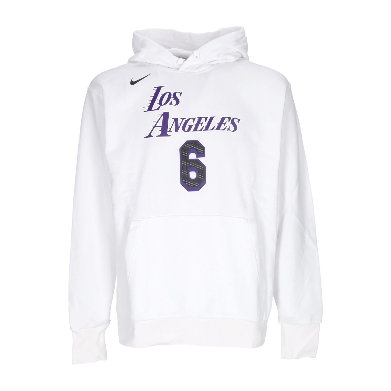 NIKE NBA NBA CITY EDITION ESSENTIAL FLEECE HOODIE NO 6 LEBRON JAMES LOSLAK DN4726-100:262