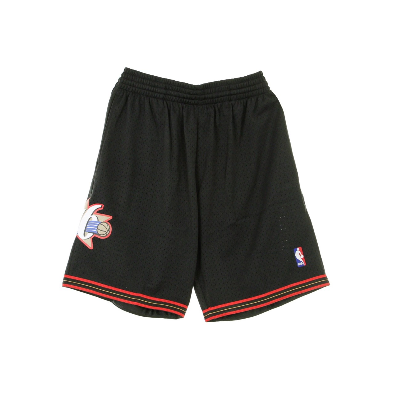 MITCHELL & NESS NBA SWINGMAN SHORT HARDWOOD CLASSICS 2000/01 PHI76E ROAD SMSHGS18248-P76BLCK00