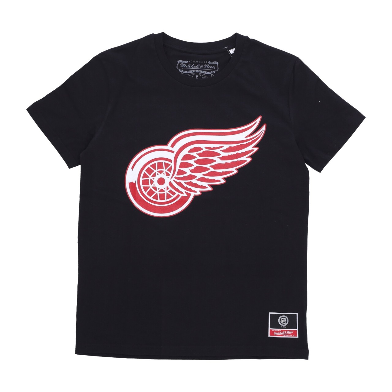 MITCHELL & NESS NHL TEAM LOGO TEE DETWIN BMTRINTL1180-DRWBLCK