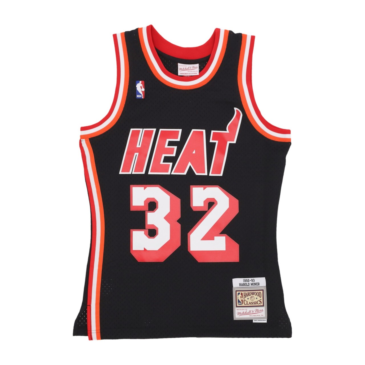MITCHELL & NESS NBA DARK JERSEY 1992 NO 32 HAROLD MINER MIAHEA SMJY7098-MHE92HMNBLCK