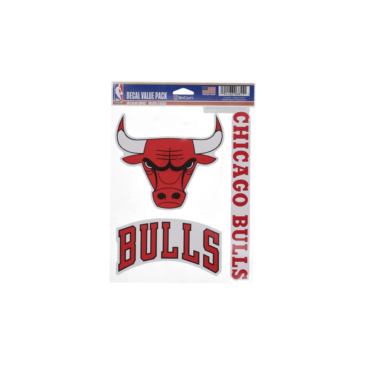 WINCRAFT NBA 5.5 x 7.75” FAN PACK DECALS CHIBUL 06855319