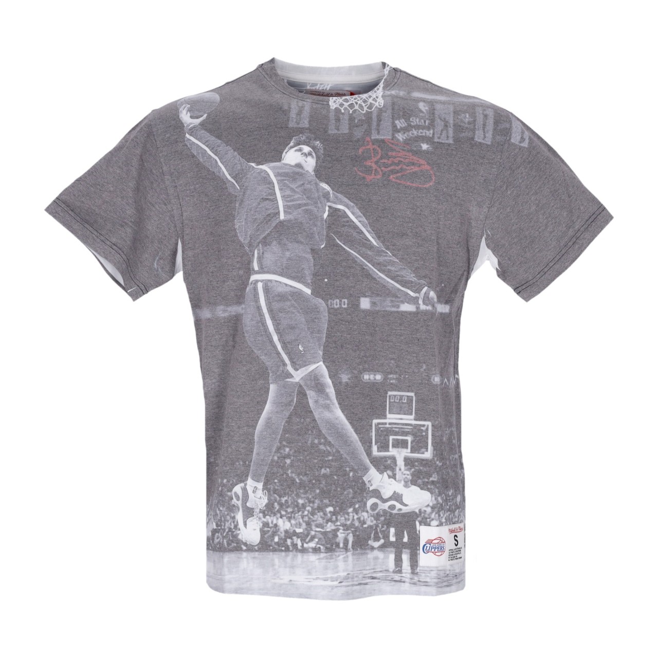 MITCHELL & NESS NBA ABOVE THE RIM SUBLIMATED TEE HARDWOOD CLASSICS BRENT BARRY LOSCLI TCRW3401-LACYYBBYWHIT