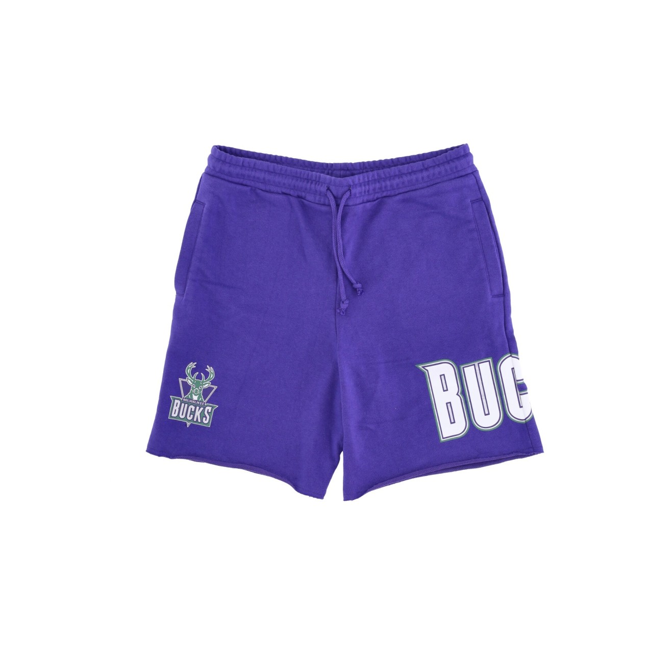 MITCHELL & NESS NBA GAME DAY FRENCH TERRY SHORT HARDWOOD CLASSICS MILBUC SHORAJ19075-MBUPURP